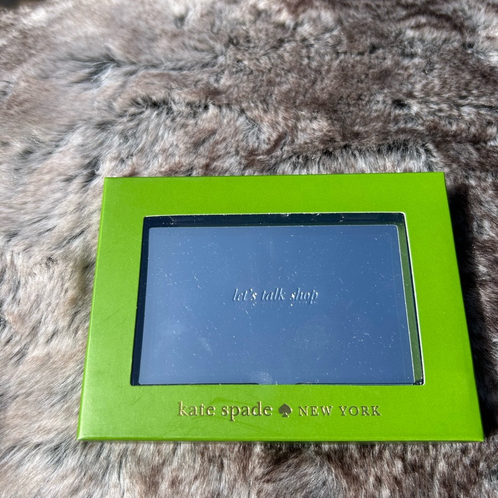 Kate Spade Business Card Holder “let’s talk shop”